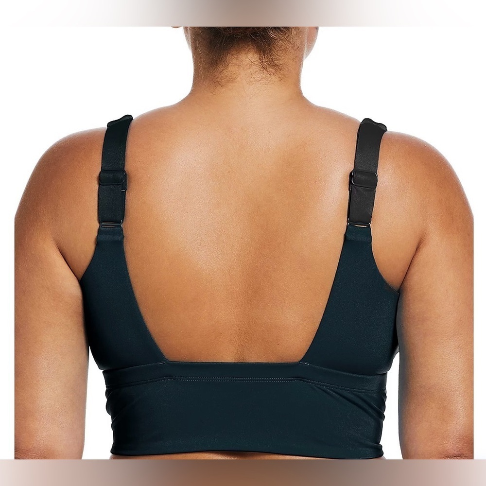 Nike Women's Essential Scoop Neck Plus Size Midkini Swim Top Sz 1X NWOT - Picture 2 of 13